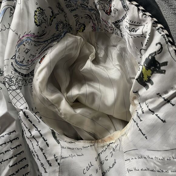 Paul Smith Blazer Jacket Womens 42 Medium Black Tuxedo Cropped Bolero Wool Bow - Picture 11 of 16